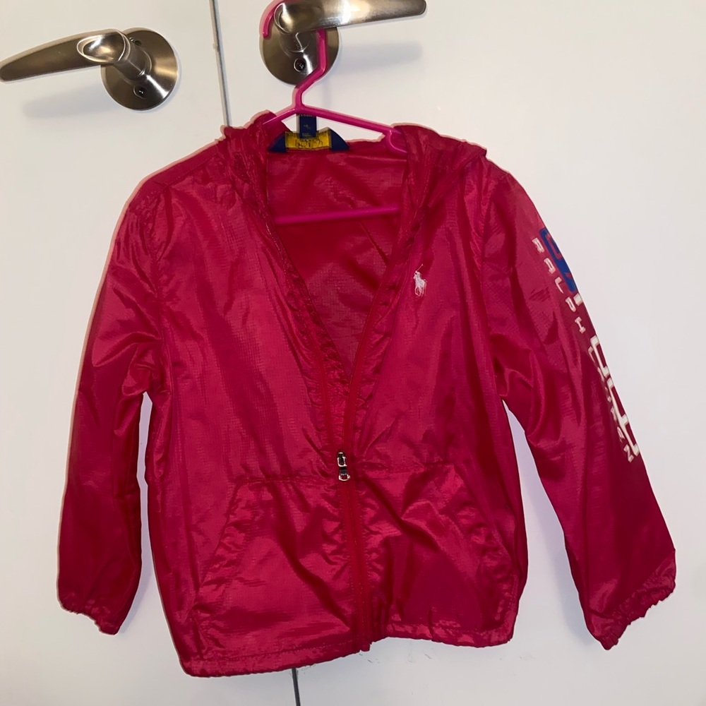 Kids polo pink windbreaker
